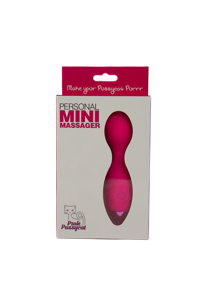 Cousins Group - Pink Pussycat - Personal Mini Massager Wand Vibrator - Pink - Stag Shop