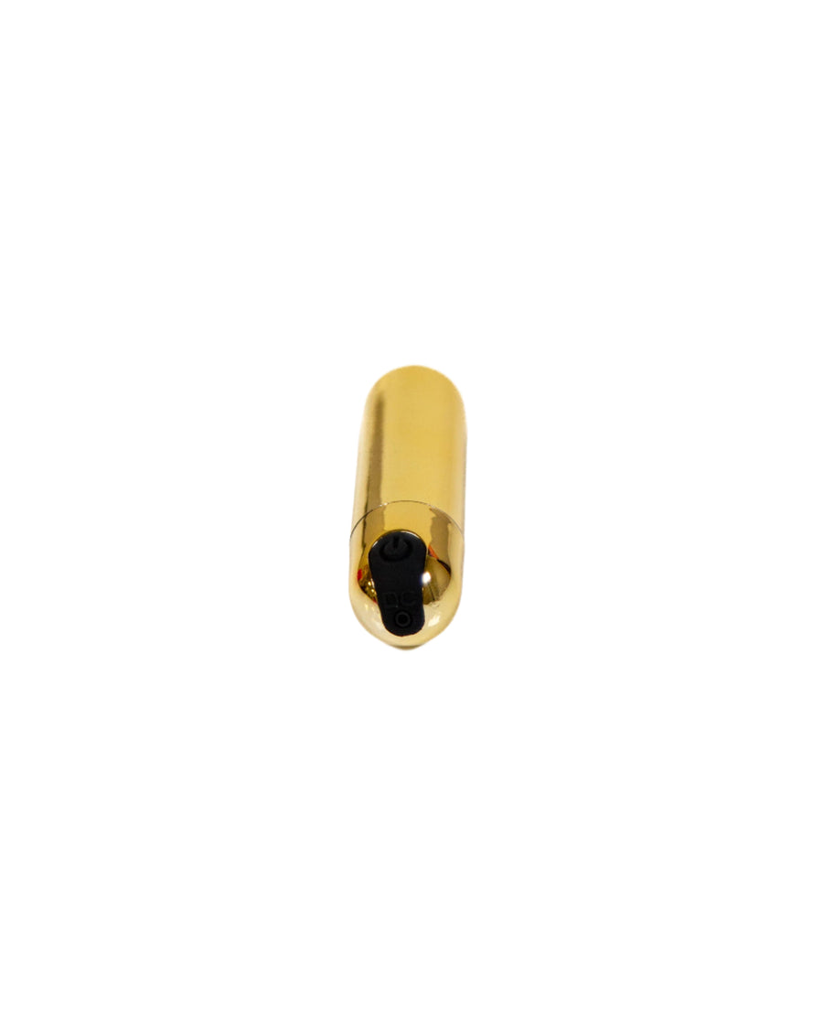 Cousins Group - Pink Pussycat - Rechargeable Bullet Vibrator - Gold - Stag Shop