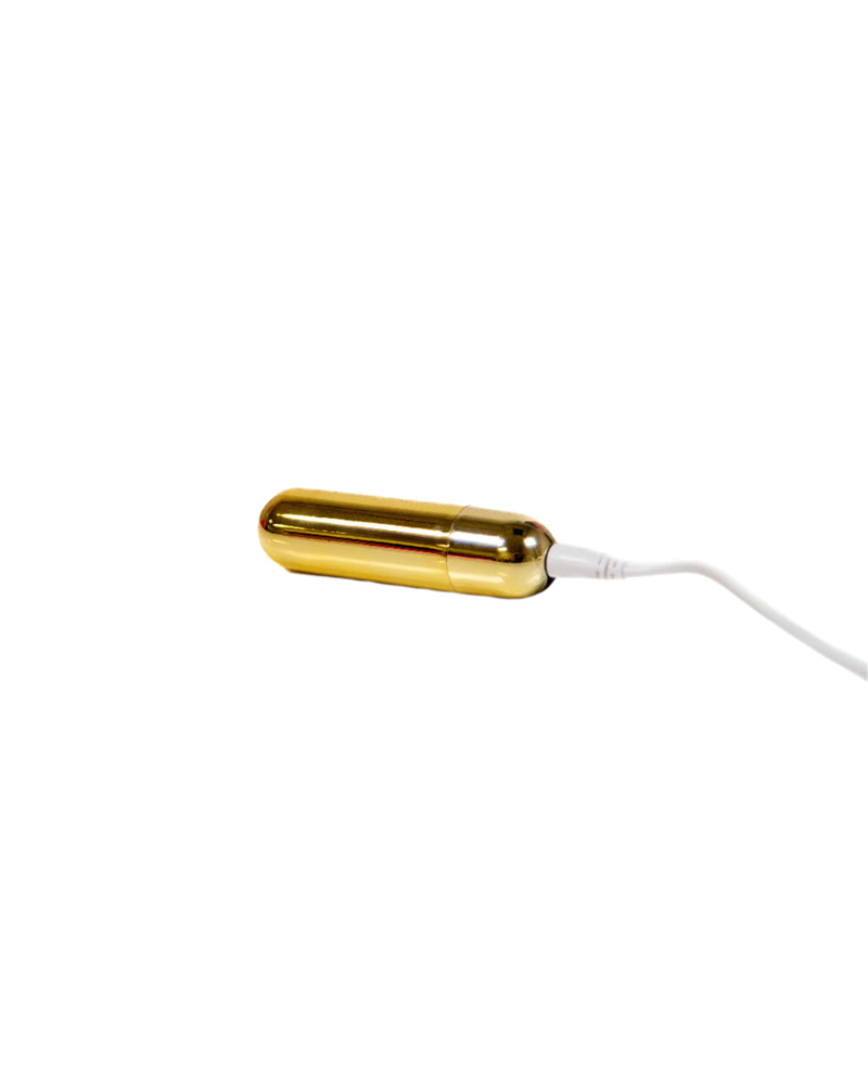 Cousins Group - Pink Pussycat - Rechargeable Bullet Vibrator - Gold - Stag Shop