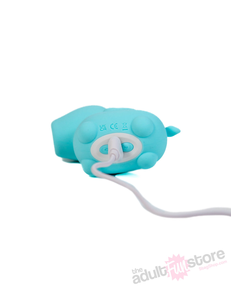 Creative Conceptions - Unihorn Mount'n Peak Twirling Tongue Vibrator - Blue - Stag Shop