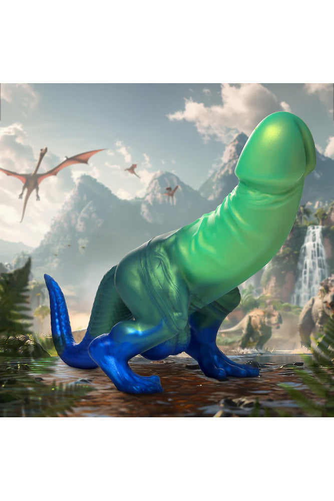 XR Brands - Creature Cocks - Jurassic Cock Dinosaur Silicone Dildo - Stag Shop