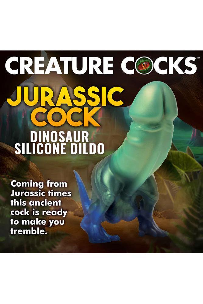 XR Brands - Creature Cocks - Jurassic Cock Dinosaur Silicone Dildo - Stag Shop