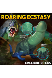 XR Brands - Creature Cocks - Jurassic Cock Dinosaur Silicone Dildo - Stag Shop