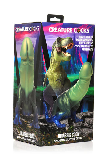 XR Brands - Creature Cocks - Jurassic Cock Dinosaur Silicone Dildo - Stag Shop