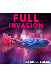 XR Brands - Creature Cocks - Intruder Alien Silicone Dildo - Multicolour - Stag Shop