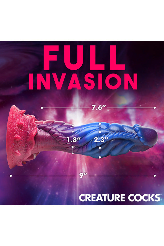 XR Brands - Creature Cocks - Intruder Alien Silicone Dildo - Multicolour - Stag Shop