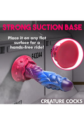 XR Brands - Creature Cocks - Intruder Alien Silicone Dildo - Multicolour - Stag Shop