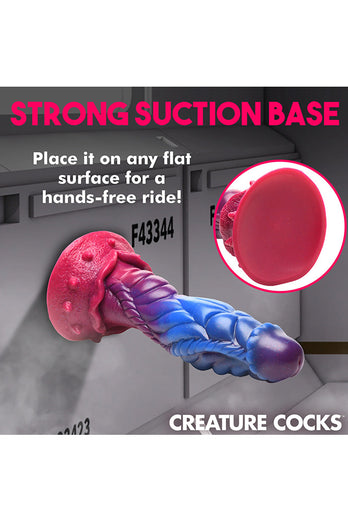 XR Brands - Creature Cocks - Intruder Alien Silicone Dildo - Multicolour - Stag Shop