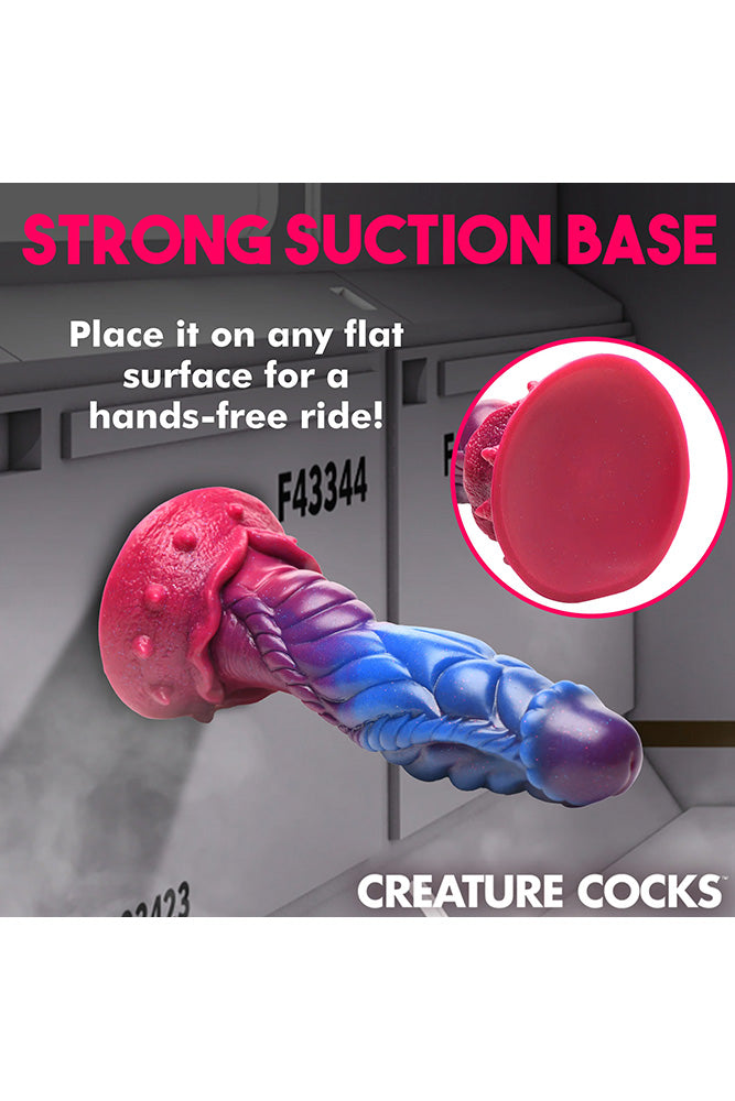 XR Brands - Creature Cocks - Intruder Alien Silicone Dildo - Multicolour - Stag Shop