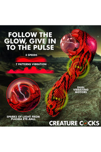 Thumbnail for XR Brands - Creature Cocks - Cobra Plasma Vibrator - Stag Shop