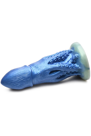 XR Brands - Creature Cocks - Cocktopus Octopus Silicone Dildo - Blue - Stag Shop