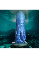 XR Brands - Creature Cocks - Cocktopus Octopus Silicone Dildo - Blue - Stag Shop