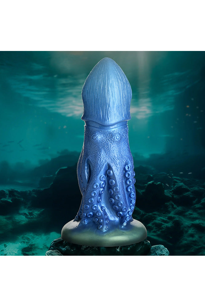 XR Brands - Creature Cocks - Cocktopus Octopus Silicone Dildo - Blue - Stag Shop