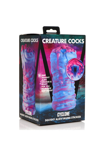 XR Brands - Creature Cocks - Cyclone Squishy Alien Vagina Stroker - Multicolour - Stag Shop