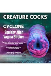 XR Brands - Creature Cocks - Cyclone Squishy Alien Vagina Stroker - Multicolour - Stag Shop