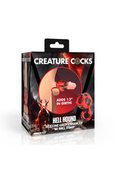 XR Brands - Creature Cocks - Hell Hound Silicone Penis Sleeve & Ball Stretcher - Stag Shop