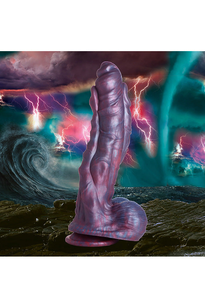 XR Brands - Creature Cocks - Hydra Sea Monster Silicone Dildo - Purple - Stag Shop