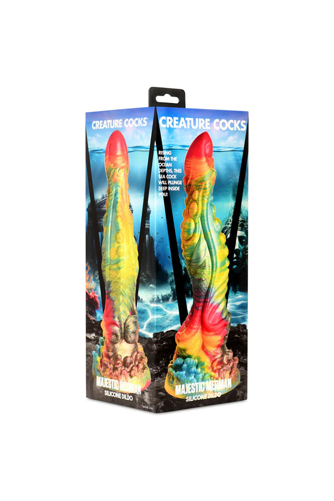 XR Brands - Creature Cocks - Majestic Merman Silicone Dildo - Stag Shop