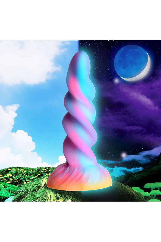 XR Brands - Creature Cocks - Moon Rider Glow-In-The-Dark Silicone Dildo - Stag Shop