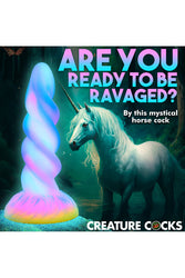 XR Brands - Creature Cocks - Moon Rider Glow-In-The-Dark Silicone Dildo - Stag Shop