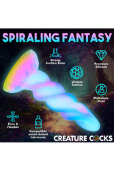 XR Brands - Creature Cocks - Moon Rider Glow-In-The-Dark Silicone Dildo - Stag Shop