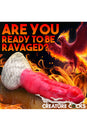 XR Brand - Creature Cocks - Resurrector Phoenix Squirting Silicone Dildo - Red/White - Stag Shop