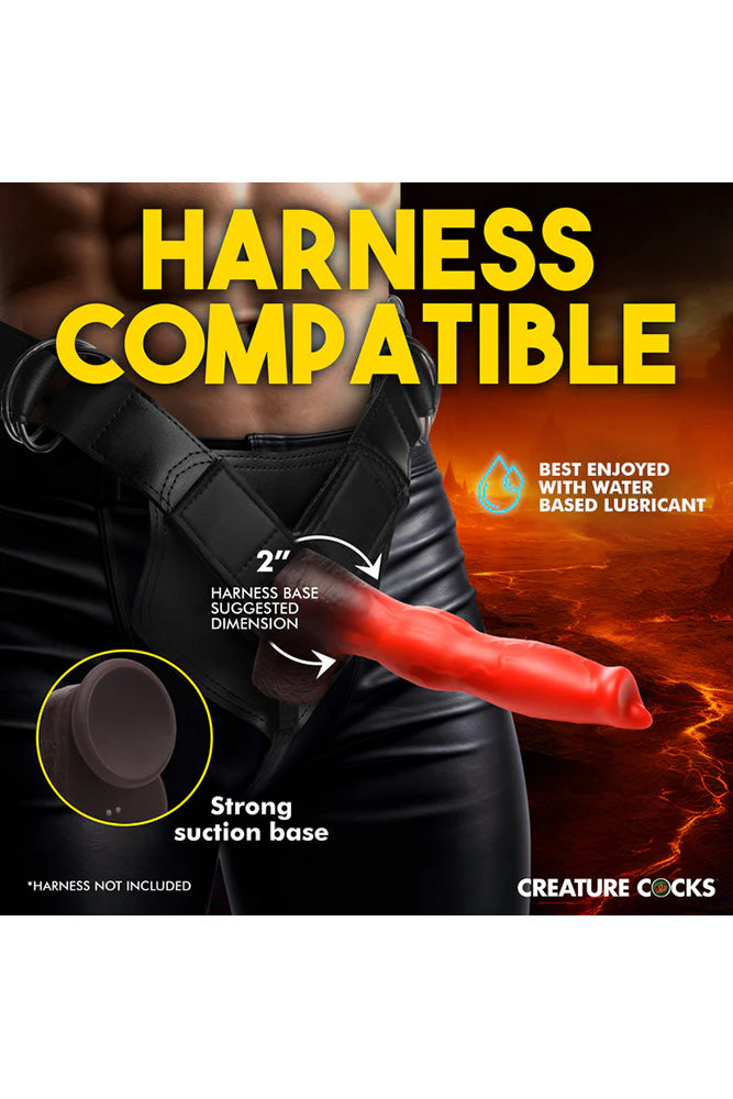 XR Brands - Creature Cocks - Ramming Hound Thrusting & Vibrating Silicone Dildo - Stag Shop