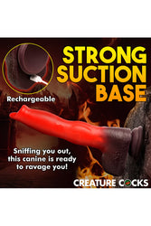 XR Brands - Creature Cocks - Ramming Hound Thrusting & Vibrating Silicone Dildo - Stag Shop