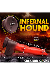 XR Brands - Creature Cocks - Ramming Hound Thrusting & Vibrating Silicone Dildo - Stag Shop