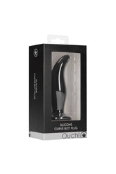 Ouch by Shots Toys - Curve Butt Plug - Black - Stag Shop