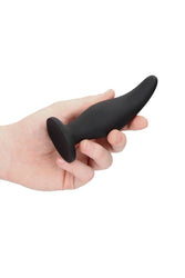 Ouch by Shots Toys - Curve Butt Plug - Black - Stag Shop