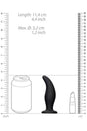 Ouch by Shots Toys - Curve Butt Plug - Black - Stag Shop