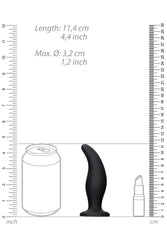 Ouch by Shots Toys - Curve Butt Plug - Black - Stag Shop