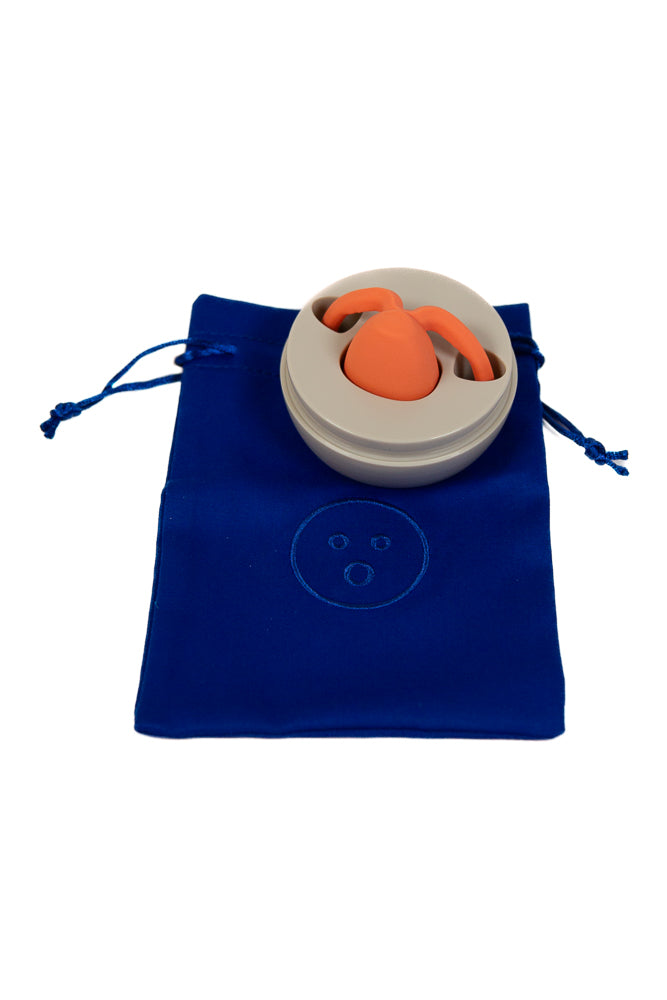 Dame - Eva Hands-Free Clitoral Vibrator - Orange - Stag Shop