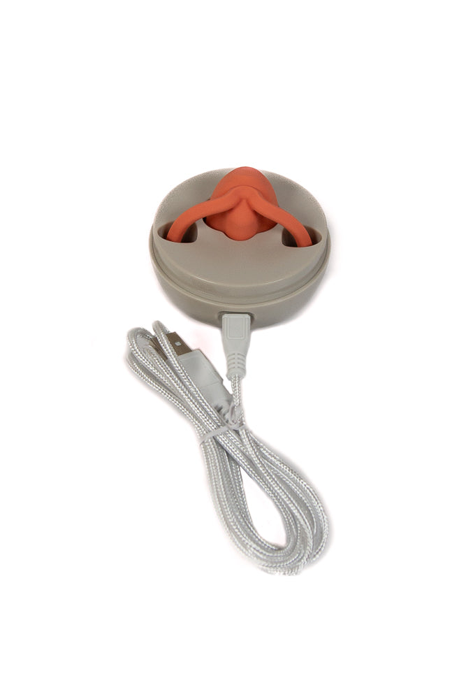 Dame - Eva Hands-Free Clitoral Vibrator - Orange - Stag Shop