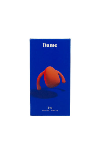 Dame - Eva Hands-Free Clitoral Vibrator - Orange - Stag Shop