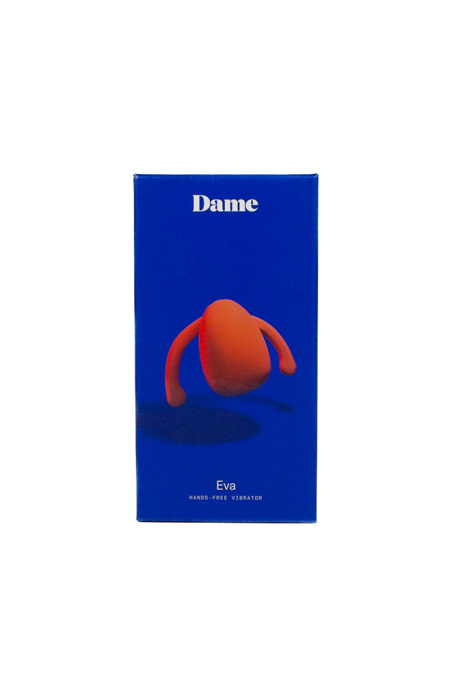 Dame - Eva Hands-Free Clitoral Vibrator - Orange - Stag Shop