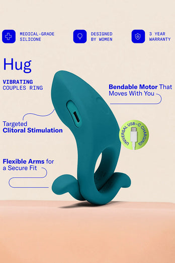 Dame - Hug Vibrating Cock Ring - Stag Shop