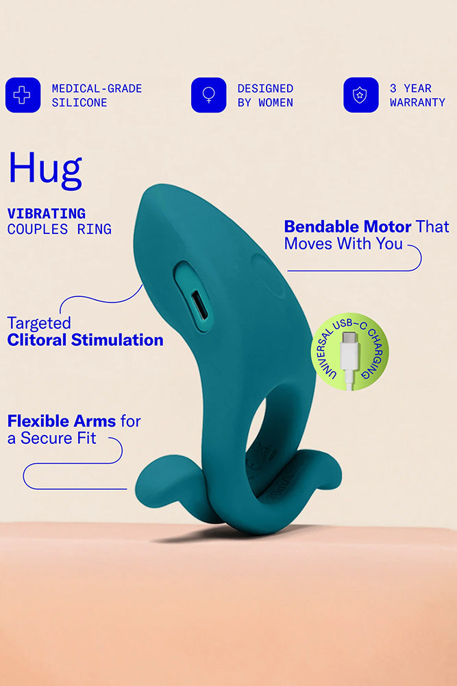 Dame - Hug Vibrating Cock Ring - Stag Shop