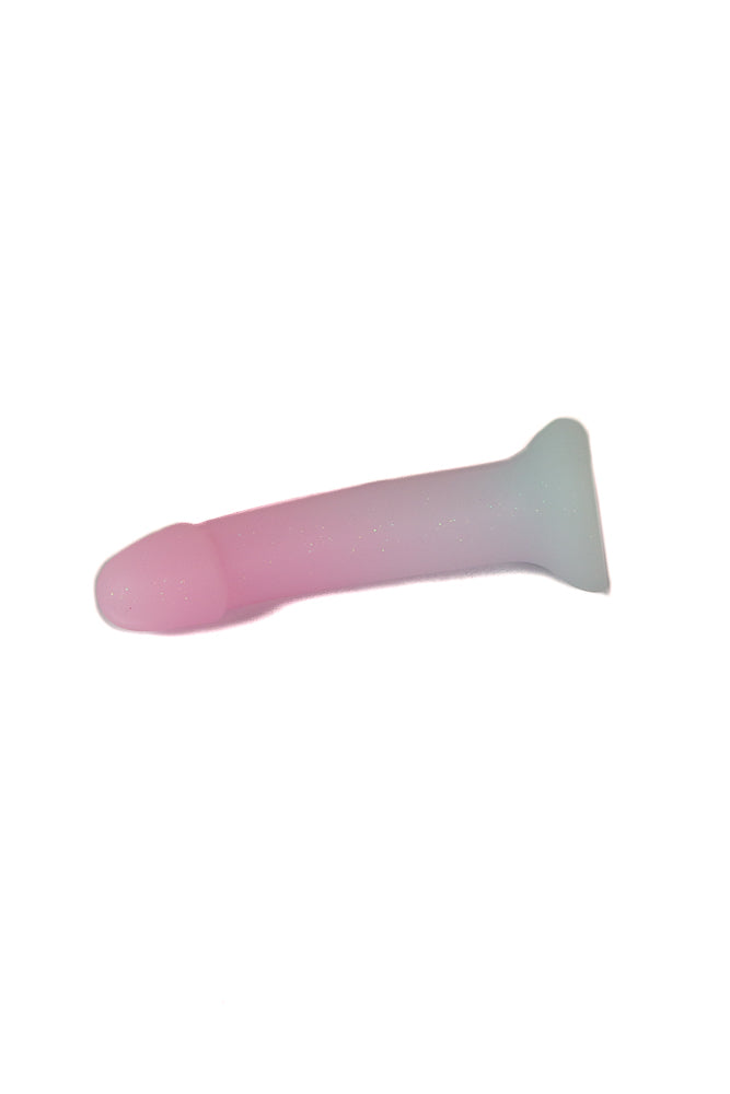 Love to Love - Dildolls - Galactica Glitter Dildo - Blue/White - Stag Shop
