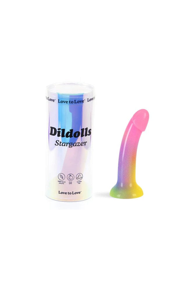 Love to Love - Dildolls - Stargazer Glitter Dildo - Multicolour - Stag Shop