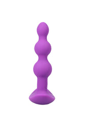 Doc Johnson-A-Play - Beaded Vibe - Remote Controlled Butt Plug - Purple - Stag Shop