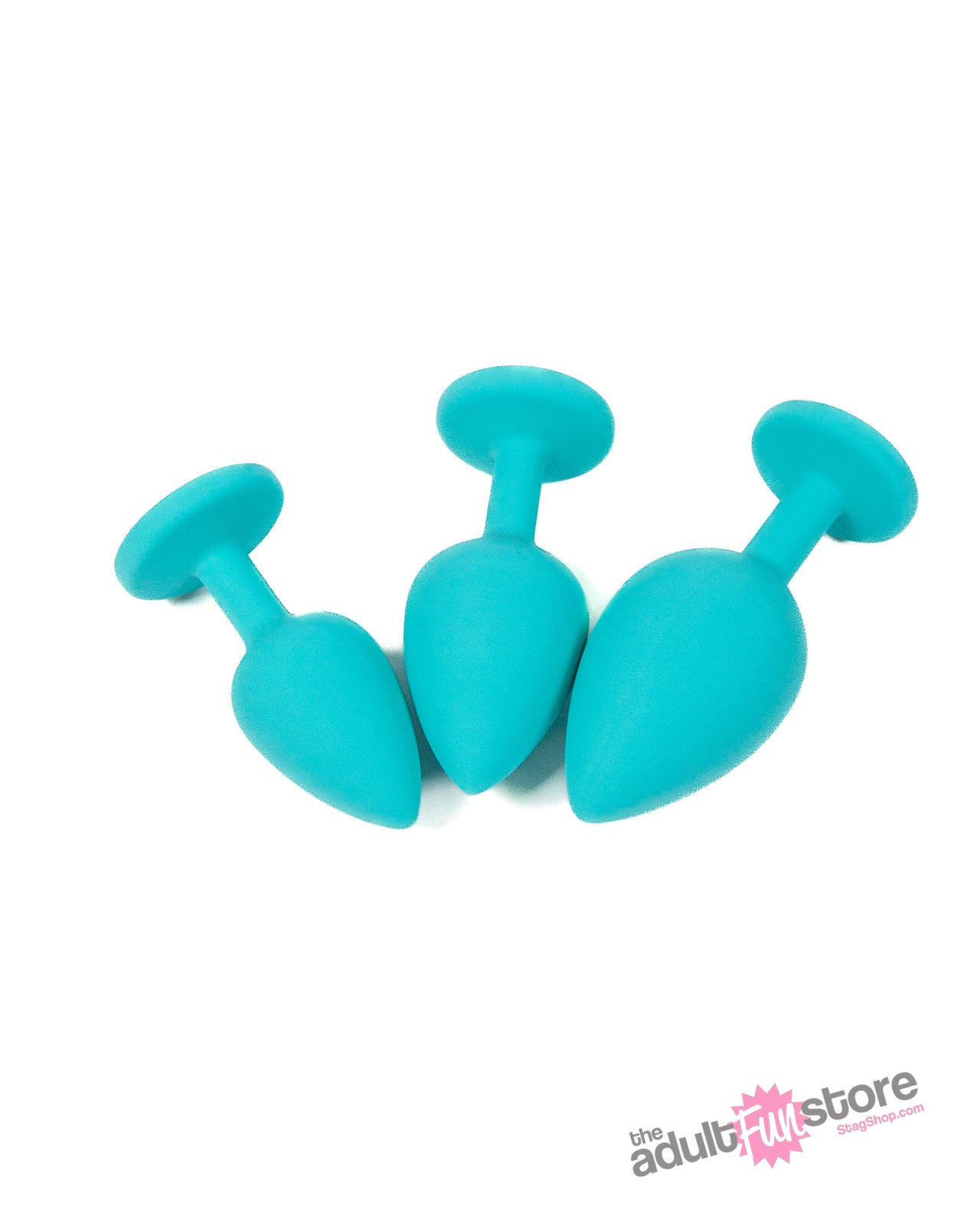 Doc Johnson - A Play - Silicone Anal Trainer Set - Teal - Stag Shop