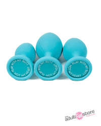 Thumbnail for Doc Johnson - A Play - Silicone Anal Trainer Set - Teal - Stag Shop