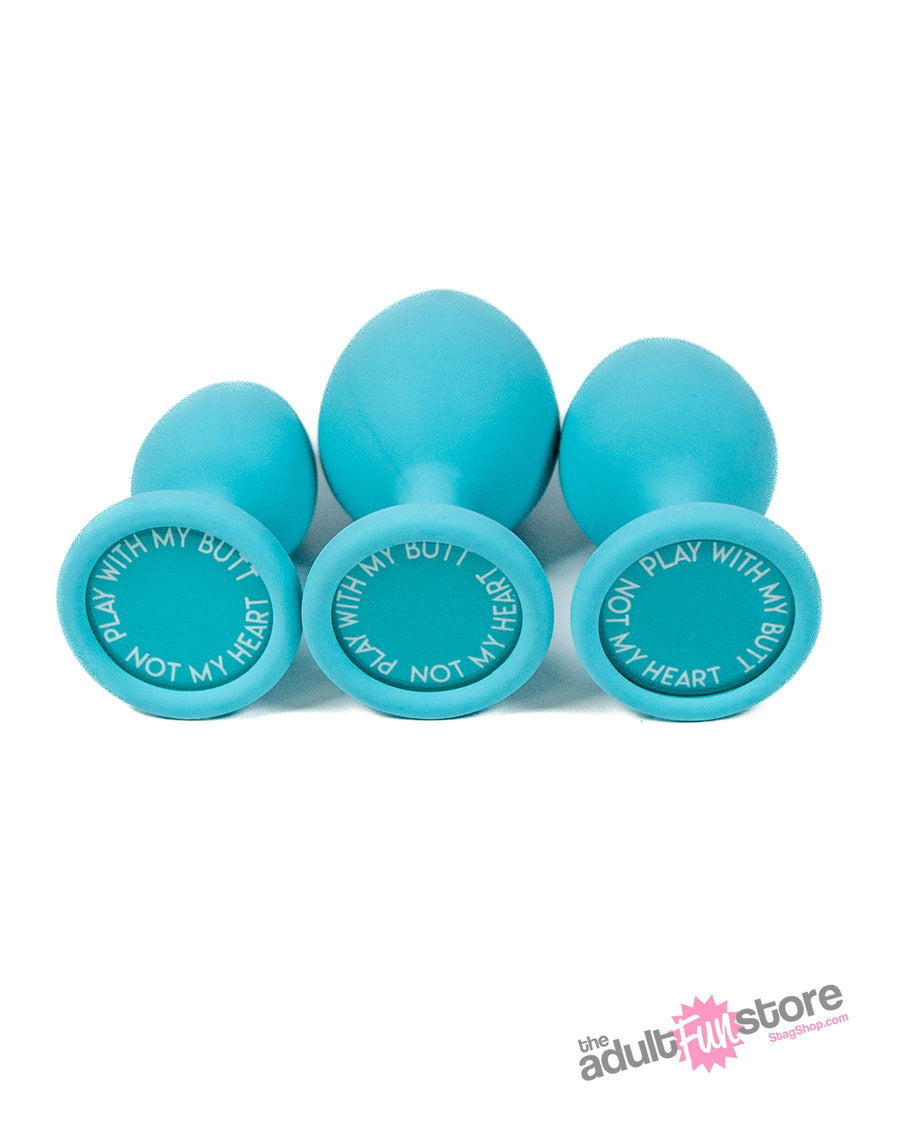 Doc Johnson - A Play - Silicone Anal Trainer Set - Teal - Stag Shop