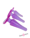 Crystal Jellies by Doc Johnson - Anal Initiation Kit - Purple - Stag Shop