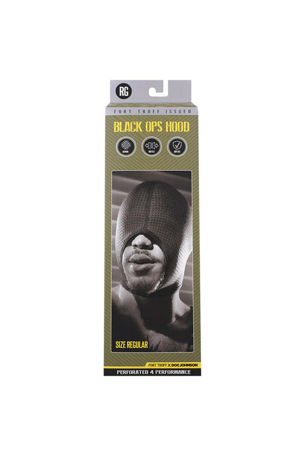 Doc Johnson - Fort Troff - Black Ops Hood - Black - Various Sizes - Stag Shop