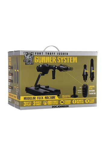 Doc Johnson - Fort Troff Gunner System 3-In-1 Modular Fuck Machine - Black - Stag Shop
