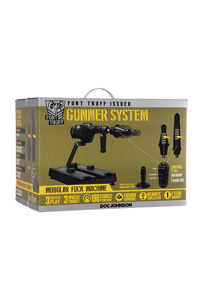 Doc Johnson - Fort Troff Gunner System 3-In-1 Modular Fuck Machine - Black - Stag Shop