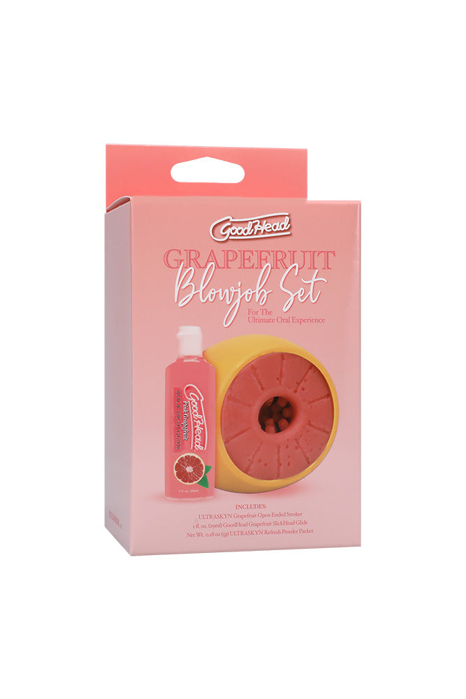 Doc Johnson - GoodHead - Grapefruit Blowjob Set - Stag Shop